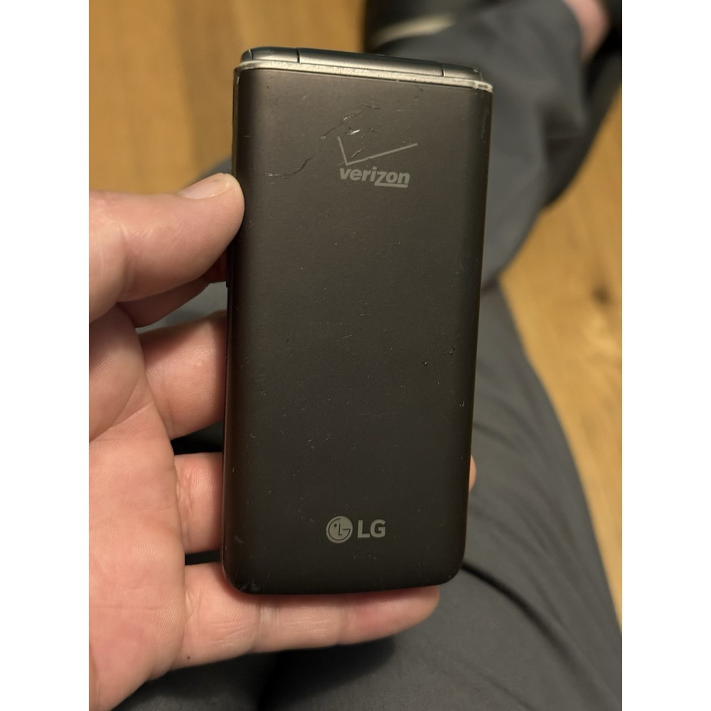LG VN370 - Gray ( Verizon ) Rare Cellular Flip Phone